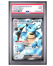 Load image into Gallery viewer, 2023 POKEMON MEW EN-151 | ULTRA RARE #184 BLASTOISE EX