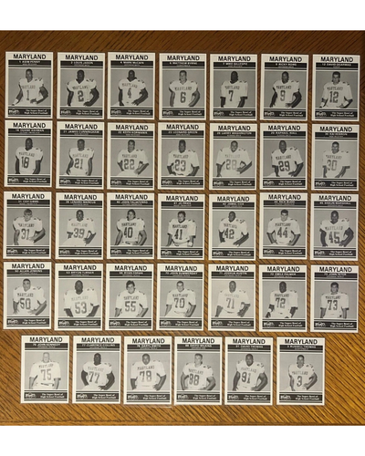 1991 PNC Big 33 Football Classic - Maryland Complete Set - 34 Cards - RARE!