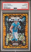 Load image into Gallery viewer, Sam LaPorta - 2023 Panini Football - Disco Prizm - Graded PSA 10 GEM