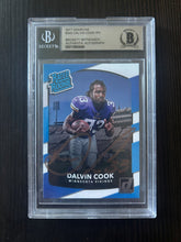 Load image into Gallery viewer, 2017 Donruss - Dalvin Cook Rated Rookie Autographed Card #343 - Beckett Witnessed Authentic Auto