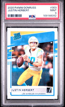 Load image into Gallery viewer, Justin Herbert - 2020 Panini Donruss Rated Rookie Card #303 - Graded PSA 9