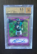 Load image into Gallery viewer, 2019 Elite Miles Sanders Turn of the Century Autos - Purple /49 Card #TC-MS - BGS 9.5 Auto 10