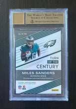 Load image into Gallery viewer, 2019 Elite Miles Sanders Turn of the Century Autos - Purple /49 Card #TC-MS - BGS 9.5 Auto 10