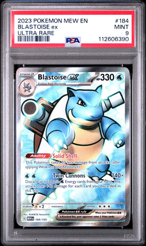 2023 POKEMON MEW EN-151 | ULTRA RARE #184 BLASTOISE EX