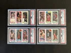 Load image into Gallery viewer, 1980 TOPPS BASKETBALL CARD PANEL LOT - 4 PSA GRADED CARDS - Dr. J/Kareem/Malone+