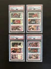 Load image into Gallery viewer, 1980 TOPPS BASKETBALL CARD PANEL LOT - 4 PSA GRADED CARDS - Dr. J/Kareem/Malone+