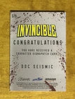Load image into Gallery viewer, Invincible Doc Seismic Character Laser Signapatch Card #579 - Blood Spatter